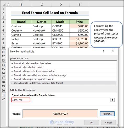 Format Cells Date Range