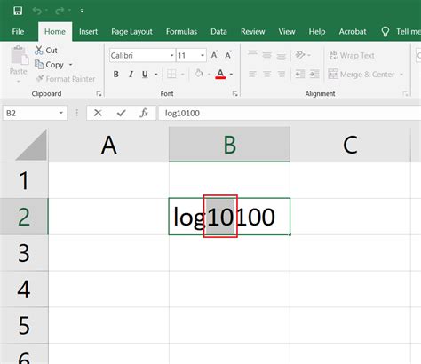 Using the Format Cells Option