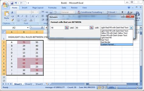 Highlight Rows Based on Format