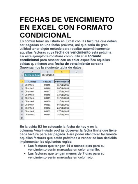 Formato Condicional Excel Fechas