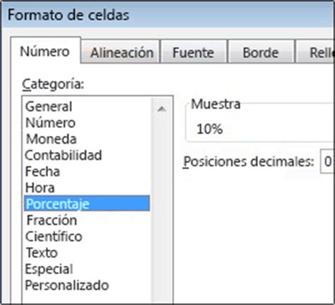 Formato Porcentaje en VBA