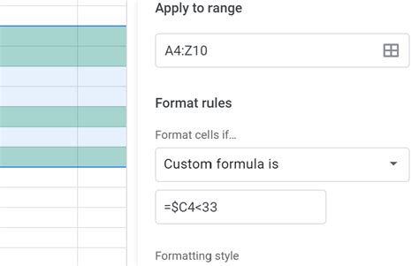 Formatting Entire Sheets Gallery