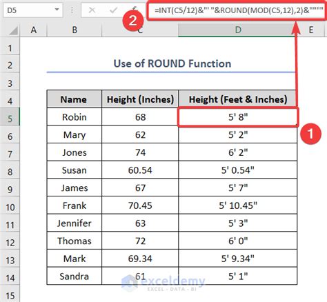 Formatting Feet in Excel