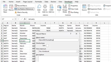 Formatting Macro Example