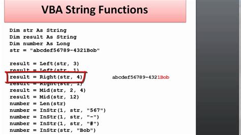 Formatting Strings in VBA