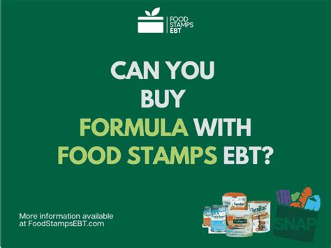 Formula and Food Stamps