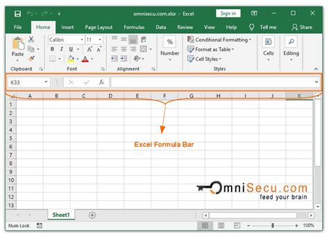 Formula Bar in Excel for Mac