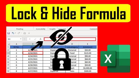 Formula locking in Excel