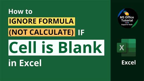 Formula Not Blank Cells