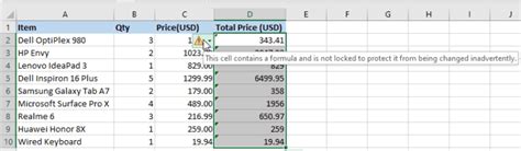 Locked Cells Causing Formula Not to Copy Down