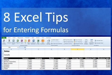 Formula Tips in Google Sheets