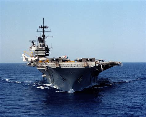 The USS Forrestal (CV-59), lead ship of the Forrestal class