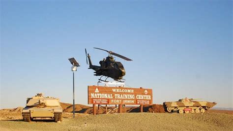 Soldiers training at Fort Irwin National Training Center