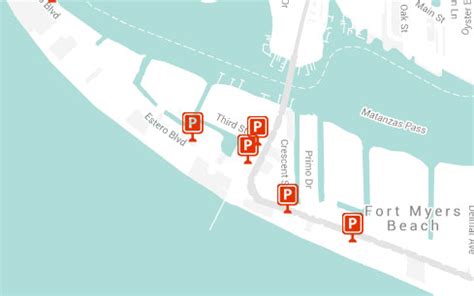 Fort Myers Beach Parking Map