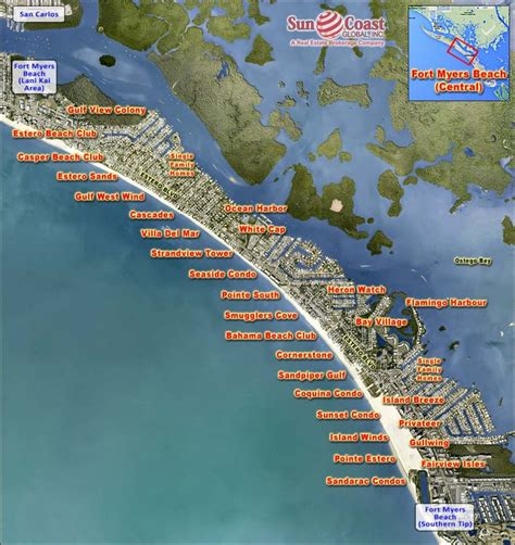 Fort Myers Beach Tourist Map