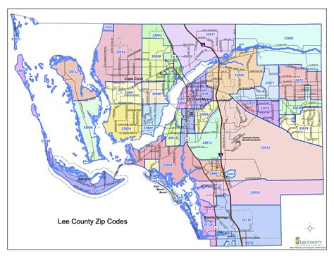 Fort Myers Zip Code Map