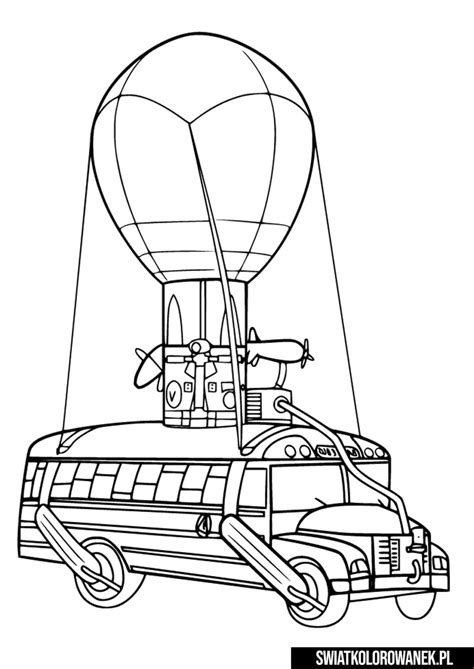 Fortnite Bus Coloring Page