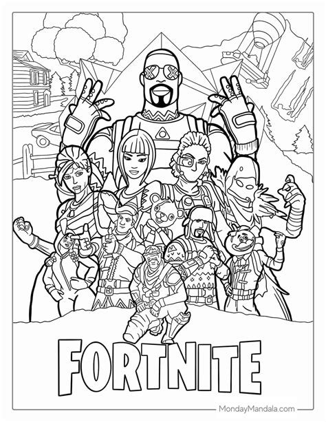 Fortnite Character Coloring Page