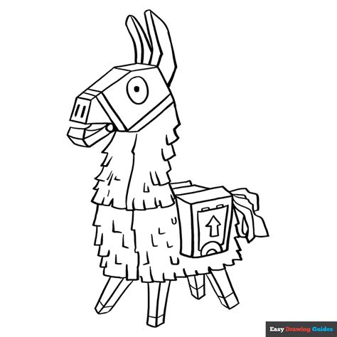 Fortnite Llama Coloring Page