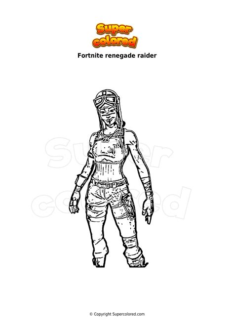 Fortnite Raider Coloring Page