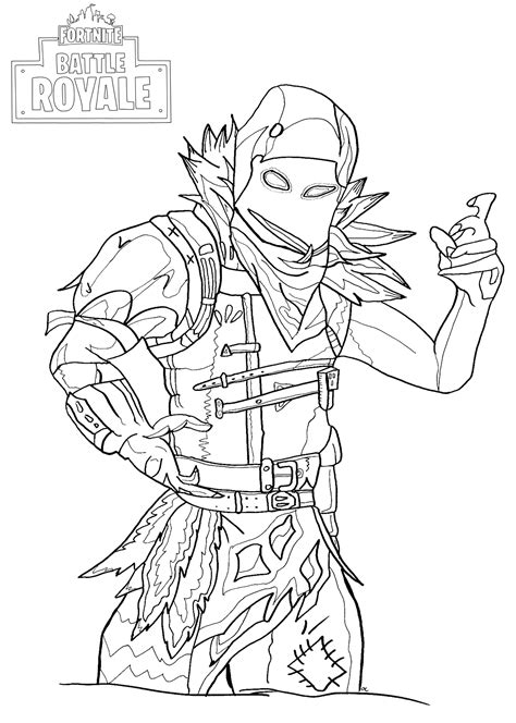 Fortnite Skins Coloring Page