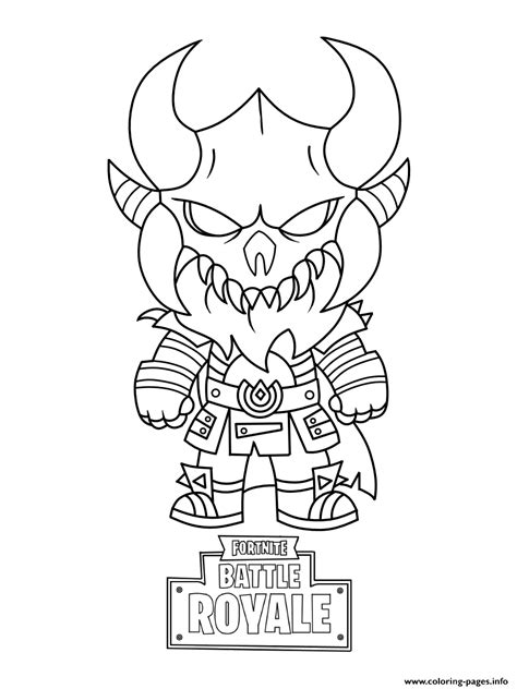 Fortnite Viking Coloring Page