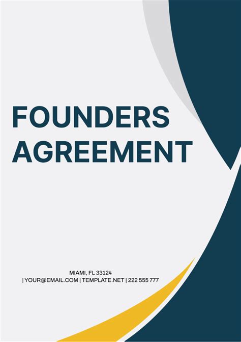 Founders Agreement Template Essentials