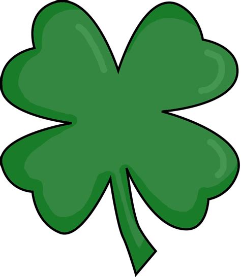 Four Leaf Clover Clip Art Template