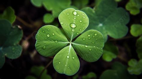 Four-leaf clover good luck charm