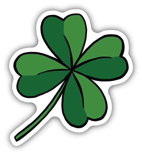 Four-Leaf Clover Sticker