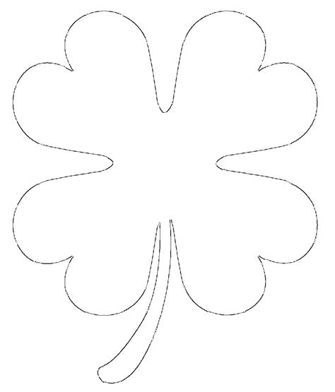 Four-leaf clover template 1