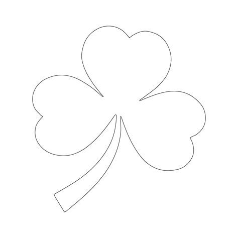 Four-leaf clover template 10