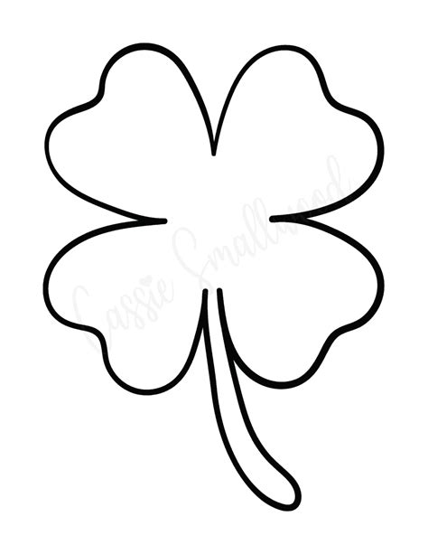 Four-leaf clover template 4