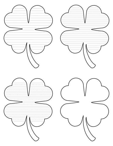 Four-leaf clover template 5