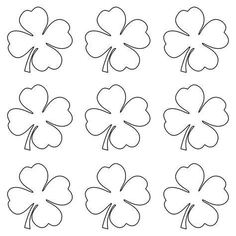 Four Leaf Clover Template Ideas