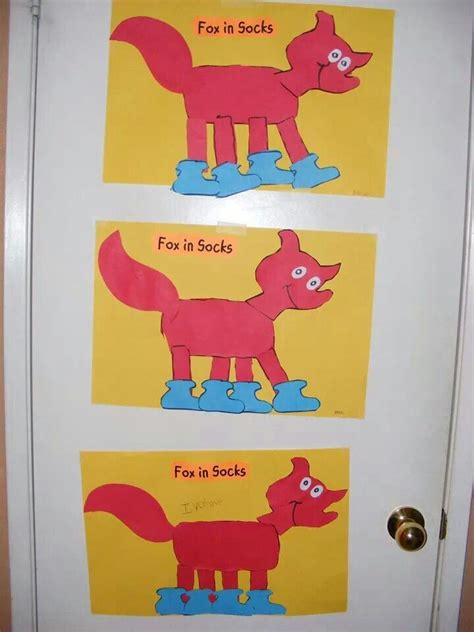 Fox in Socks Craft Templates for Kids