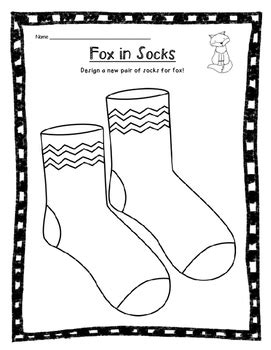 Fox in Socks Printable Activity