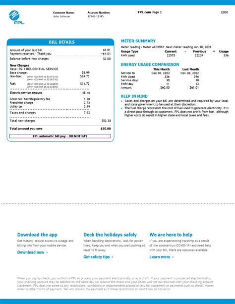 FPL Bill Example