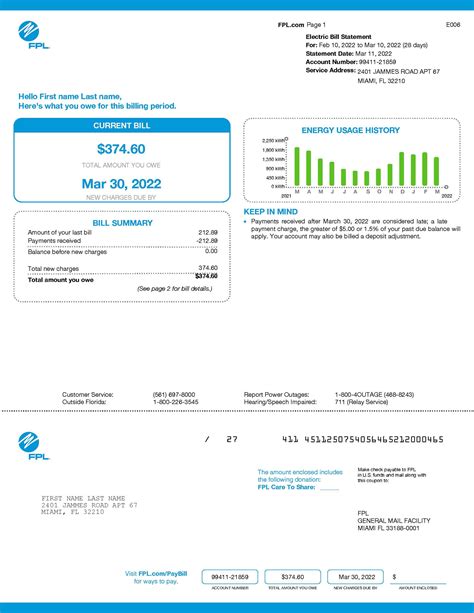 FPL Bill Real Example