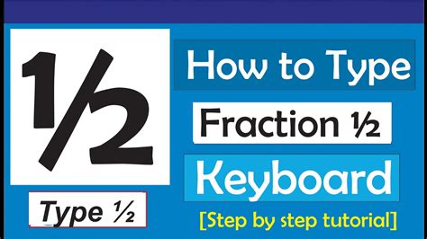 Fractions on Keyboard