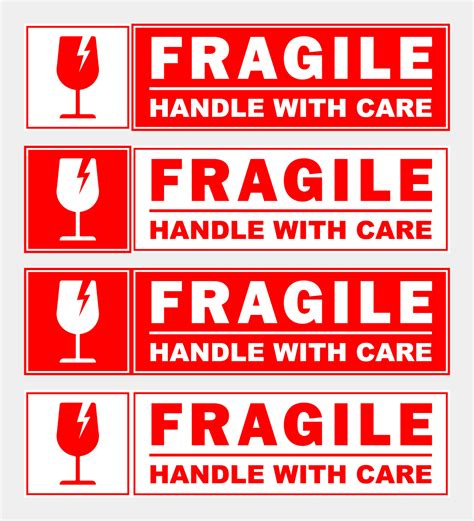 Fragile Handle with Care Sign Template 2