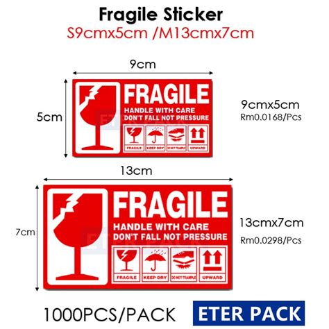 Fragile Stickers Printable Templates