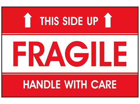 Fragile This Side Up Template