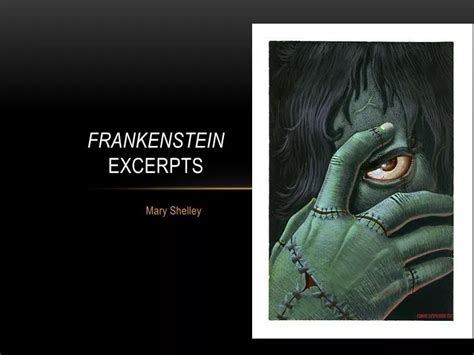 A Google Slides template featuring the iconic monster from Frankenstein