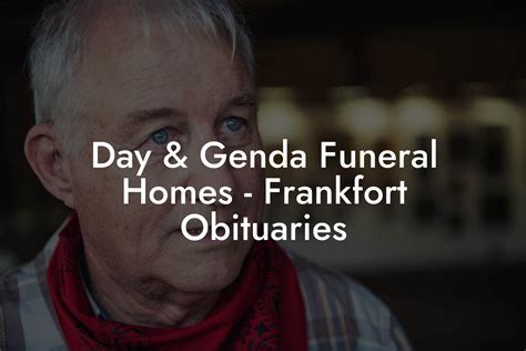 Frankfort Ky Obituaries and Community Involvement