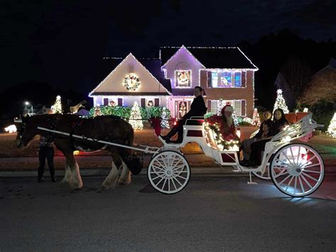 Horse-Drawn Carriage Ride through Franklin Christmas Lights