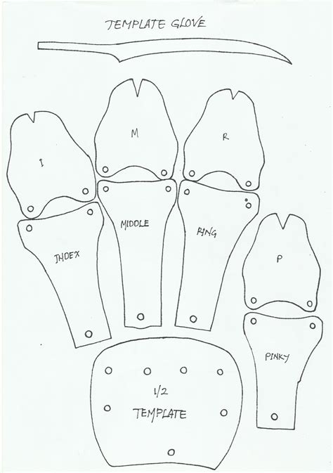 Freddy Krueger Glove Template PDF