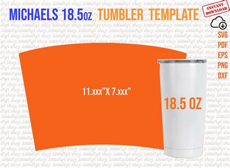 Free 18.5 Oz Tumbler Templates