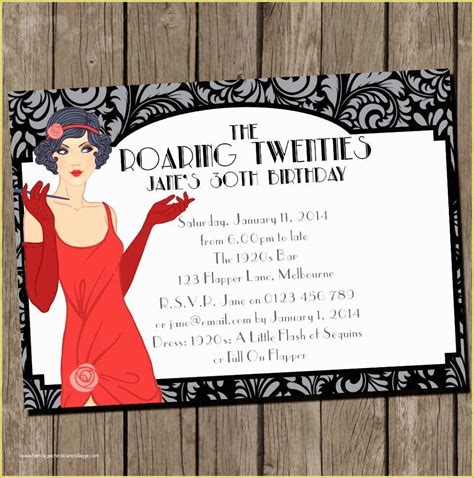 Free 1920s Party Invitation Templates