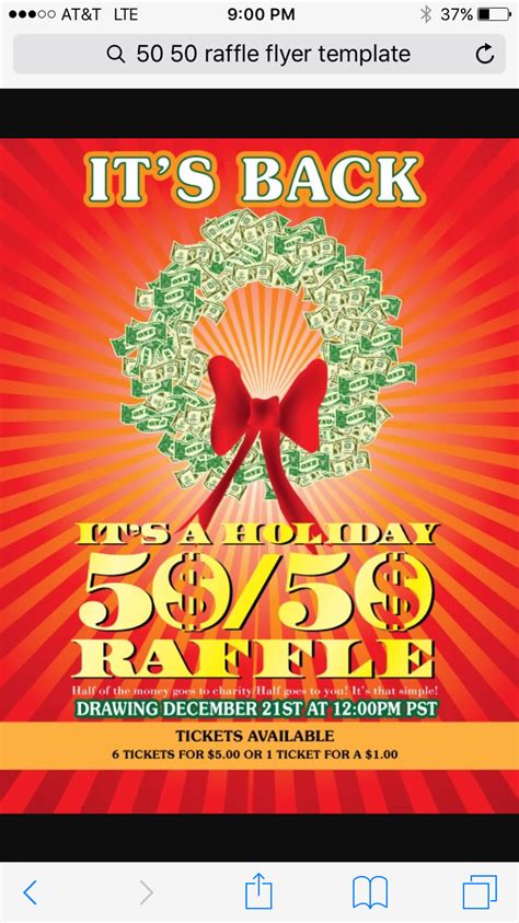 Free 50/50 Raffle Flyer Template